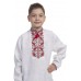 Рубашка вышиванка для мальчика Дубочек (лён белый)