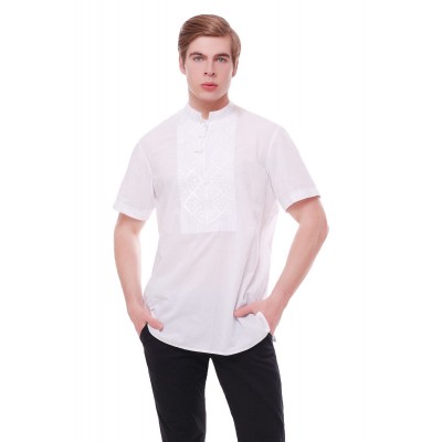 Рубашка вышиванка мужская Родосвет (батист белый) 